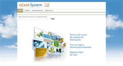 Desktop Screenshot of ecard-system.com